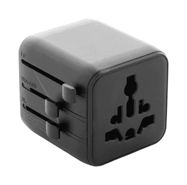 Reiseadapter aus recyceltem Kunststoff