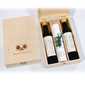 Holz-Geschenkbox mit Olivenöl und Balsamico