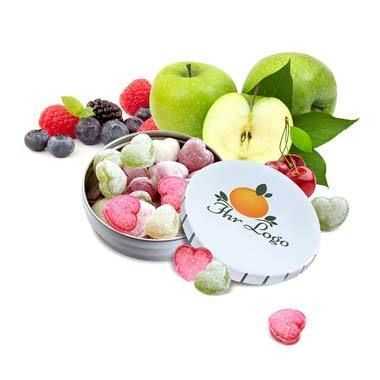 Fruchtige Bonbons in Dose
