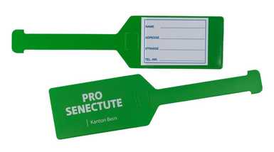 Kofferanhänger aus PVC-Folie