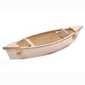 Holzboot Naturholz und lackiert