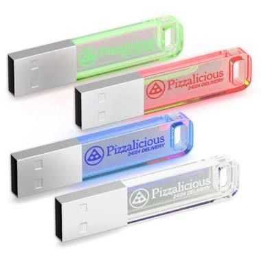 USB Stick mit leuchtendem Logo