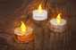 Teelichter LED Kerzen silber, gold und weiss