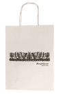 Kraftpapiertasche mit gedrehten Griffen