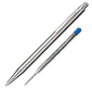 Stahl-Kugelschreiber TRIKORA mit Lochdesign