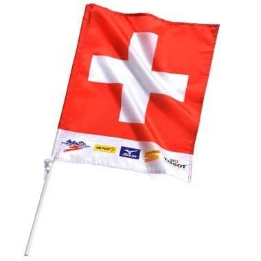 Schwenkfahne/Fans-Fahne mit Sponsoren-Logos