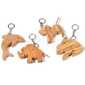 Schlüsselanhänger Holz-Tierfiguren mit Werbung
