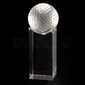 Golf-, Fussball, Weltkugel Kristall-Glas Award TRIKORA 3D