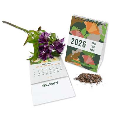 Kalender aus Saatpapier