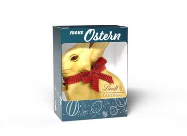 Lindt Goldhase in Volkartonage