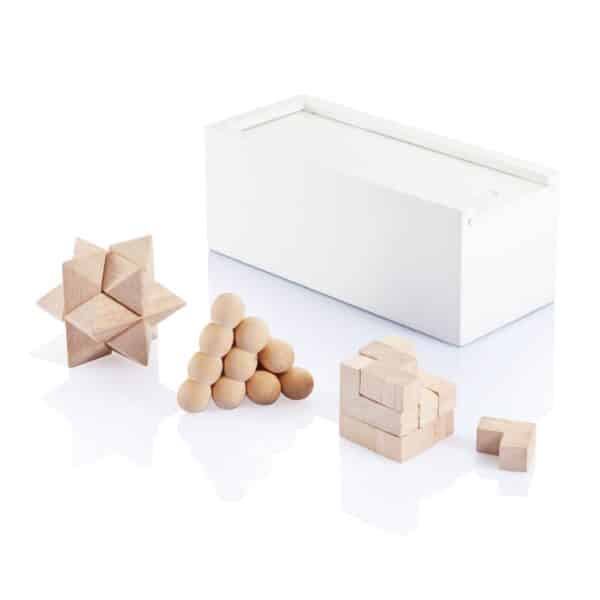 Denkspiel-Set aus Holz  Trikora
