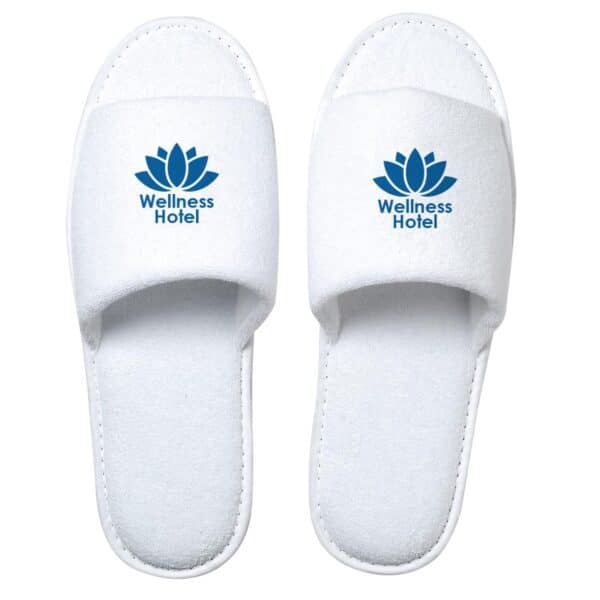 Frottee-Slipper weiss Trikora