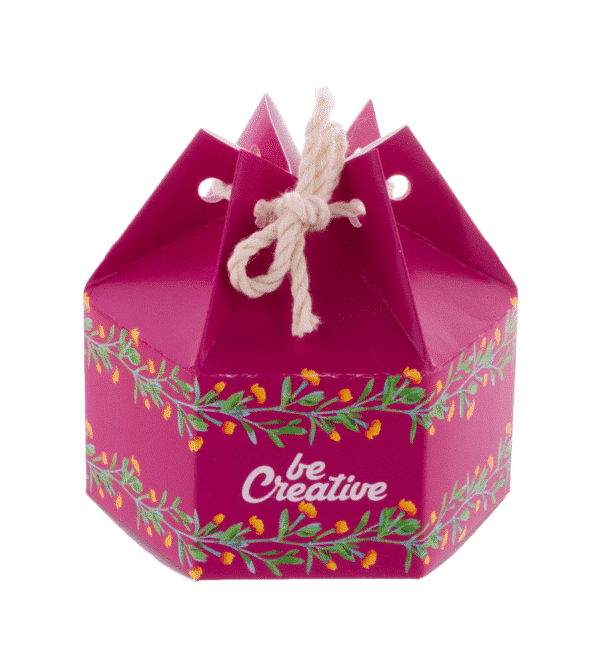 Geschenkbox sechseckig Trikora