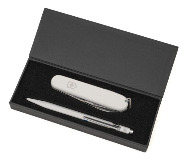 Geschenkset Caran d'Ache 849 / Victorinox Messer Camper Trikora