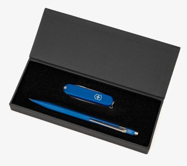 Geschenkset Caran d'Ache 849 / Victorinox Messer Classic SD Trikora