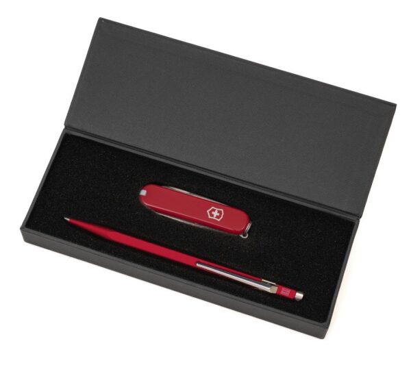 Geschenkset Caran d'Ache 849 / Victorinox Messer Escort Trikora