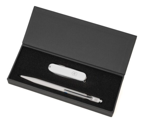 Geschenkset Caran d'Ache 849 / Victorinox Messer Rally Trikora