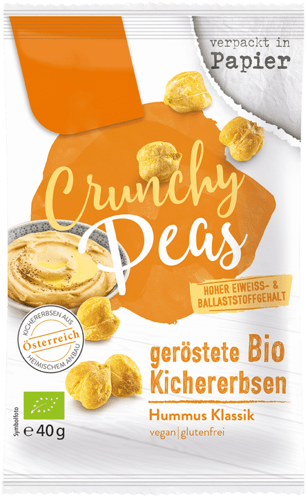 Knusprige Kichererbsen in individueller Verpackung Trikora