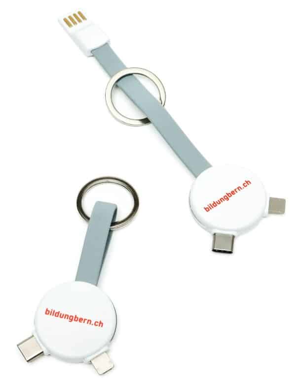 Ladekabel mit 3 Anschlüssen Trikora