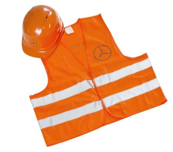 Leuchtweste und Arbeitshelm im Set Trikora