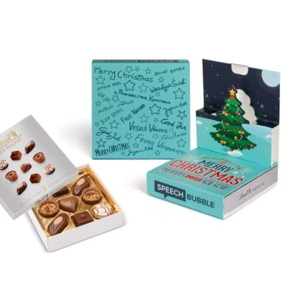 Lindt Praliné in bedrucktem Popup Trikora