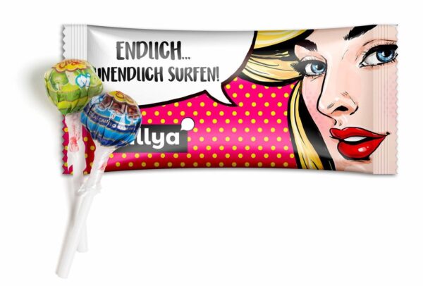 Lolli in Werbetüte Trikora