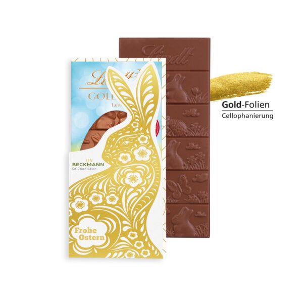 Schokoladentafel Goldhase Trikora
