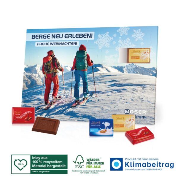 Tisch Adventskalender bedruckt Trikora