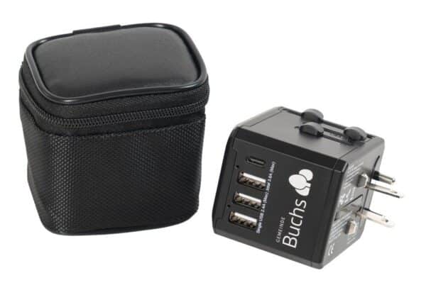 Travel Adapter Typ 3 USB + USB-C Trikora