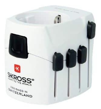 Weltreiseadapter inkl. Euro USB Charger Trikora