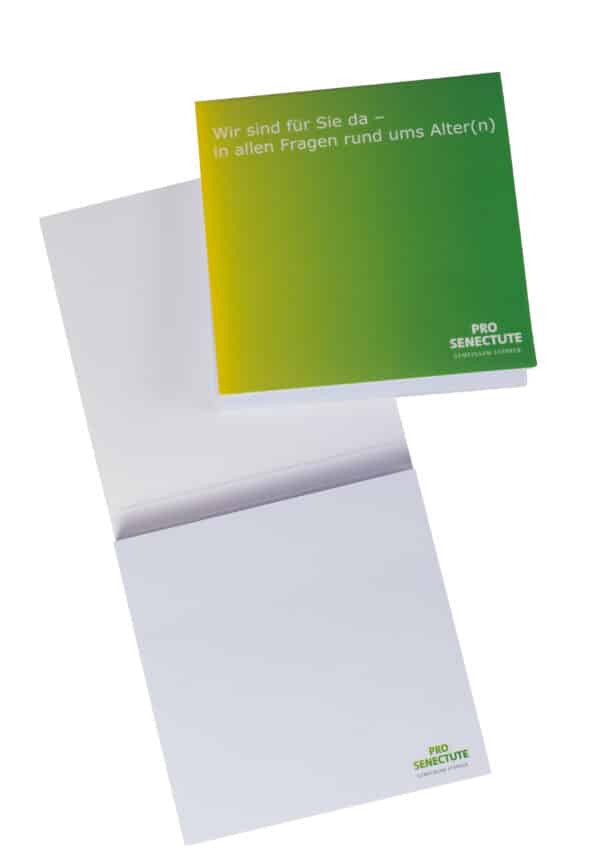 Haftnotizen im Kartonumschlag